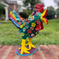 Ortega Floral Folk Art Rooster 13”