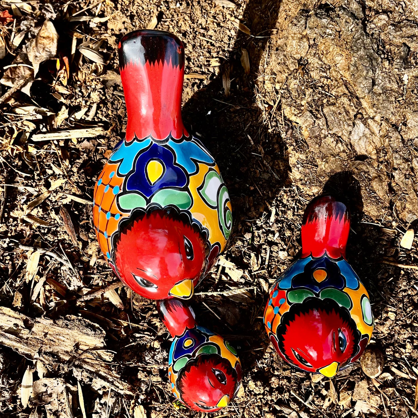 Talavera pottery birds top