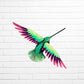 Single Hummingbird Wall Sculptures