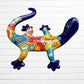 Mexican Talavera Grande Lizard Salamander Left Side View