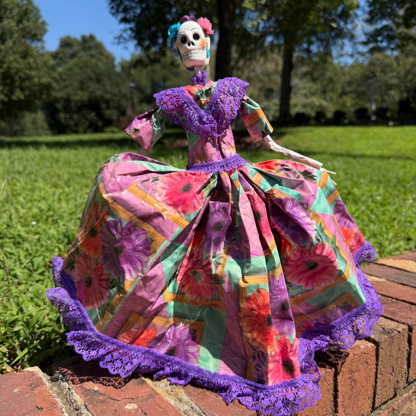 Big Dress Catrina Skeleton Doll