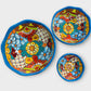  Mexican Talavera Nesting bowl set Turquoise set