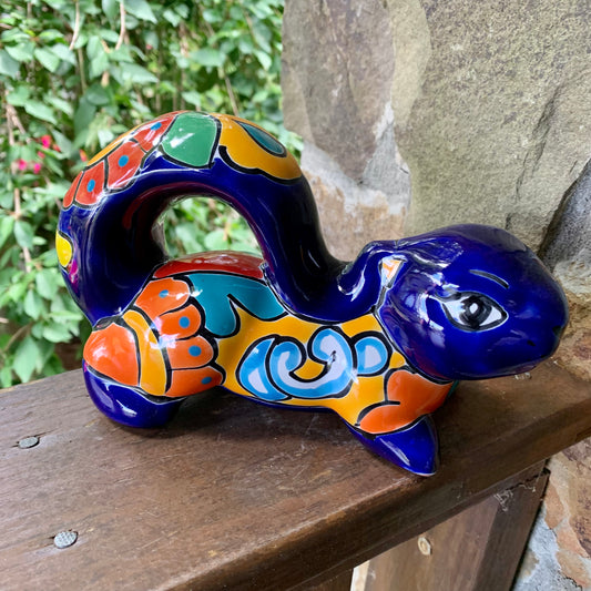 mexican talavera squirrel figurine