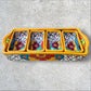 Talavera pottery sectional serving dish rectangle Side
