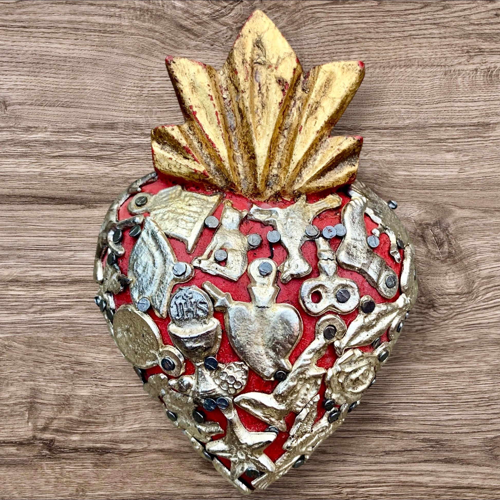 Milagros Heart Folk Art