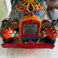 mexican talavera pick up truck with catrina skeltons front grill