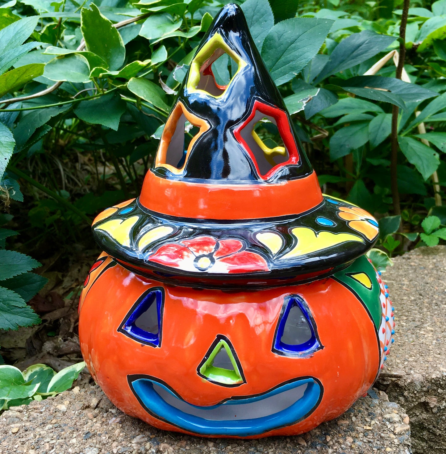 Talavera Witchy Pumpkin Chico