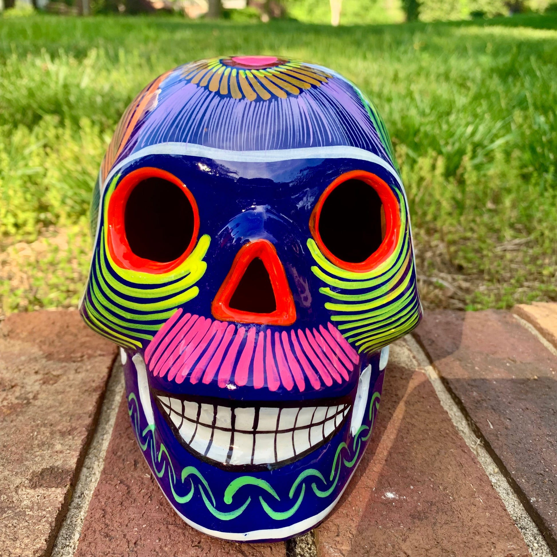 Mexican sugar skull large front