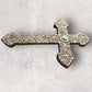 Milagros decorated wood cross xgrande right side view