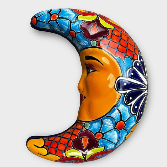 Mexican Talavera Moon Wall Art