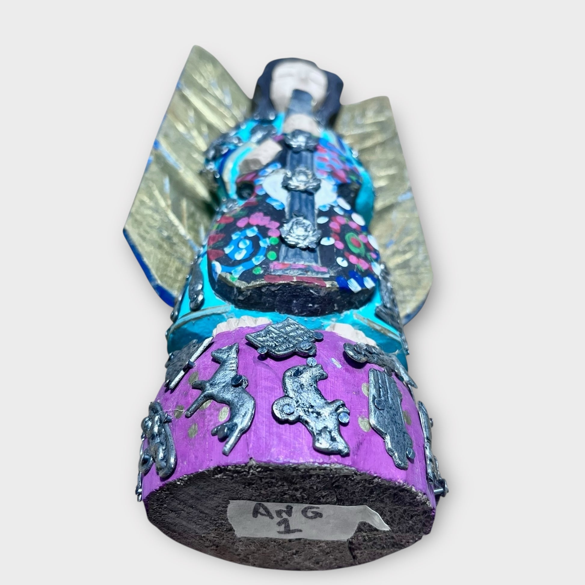 Milagros Angel With Guitar Bottom