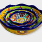 Mexican Talavera Nesting bowl set cobalt top angle