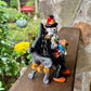 catrina man and his perro dog side