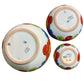 Mexican Talavera Nesting bowl set Orange bottom