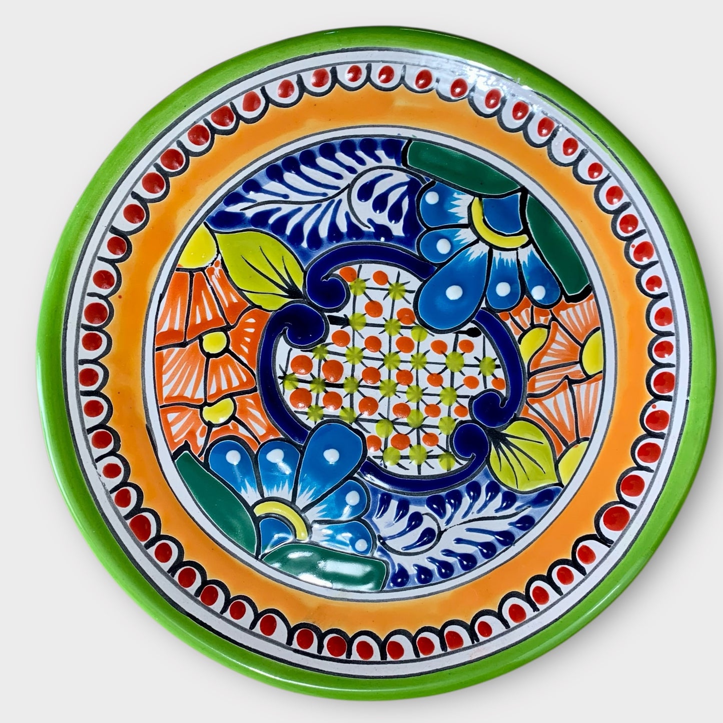 Talavera Dinner Plate green