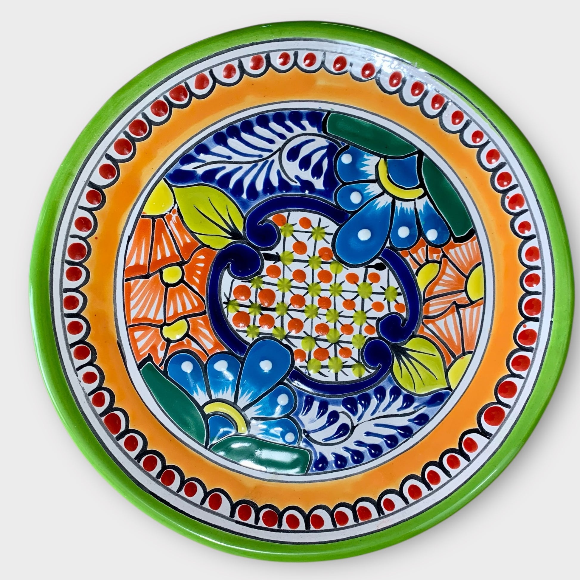 Talavera Dinner Plate green