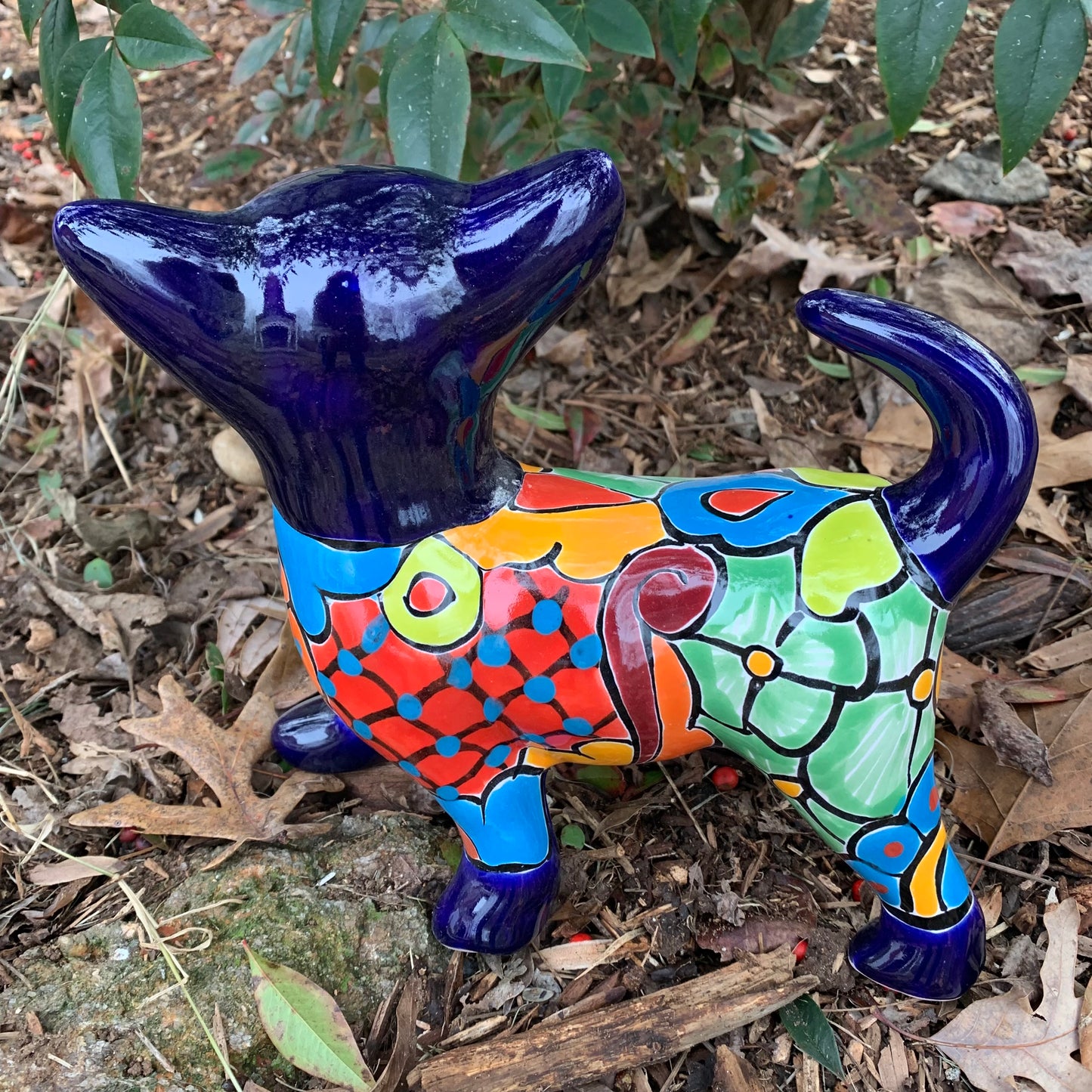Chihuahua Talavera pottery back
