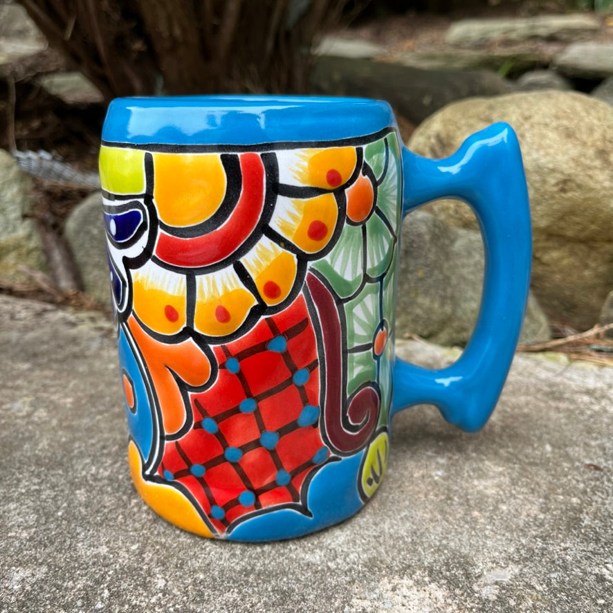 Mexican Talavera Cup Extra Large Turquoise