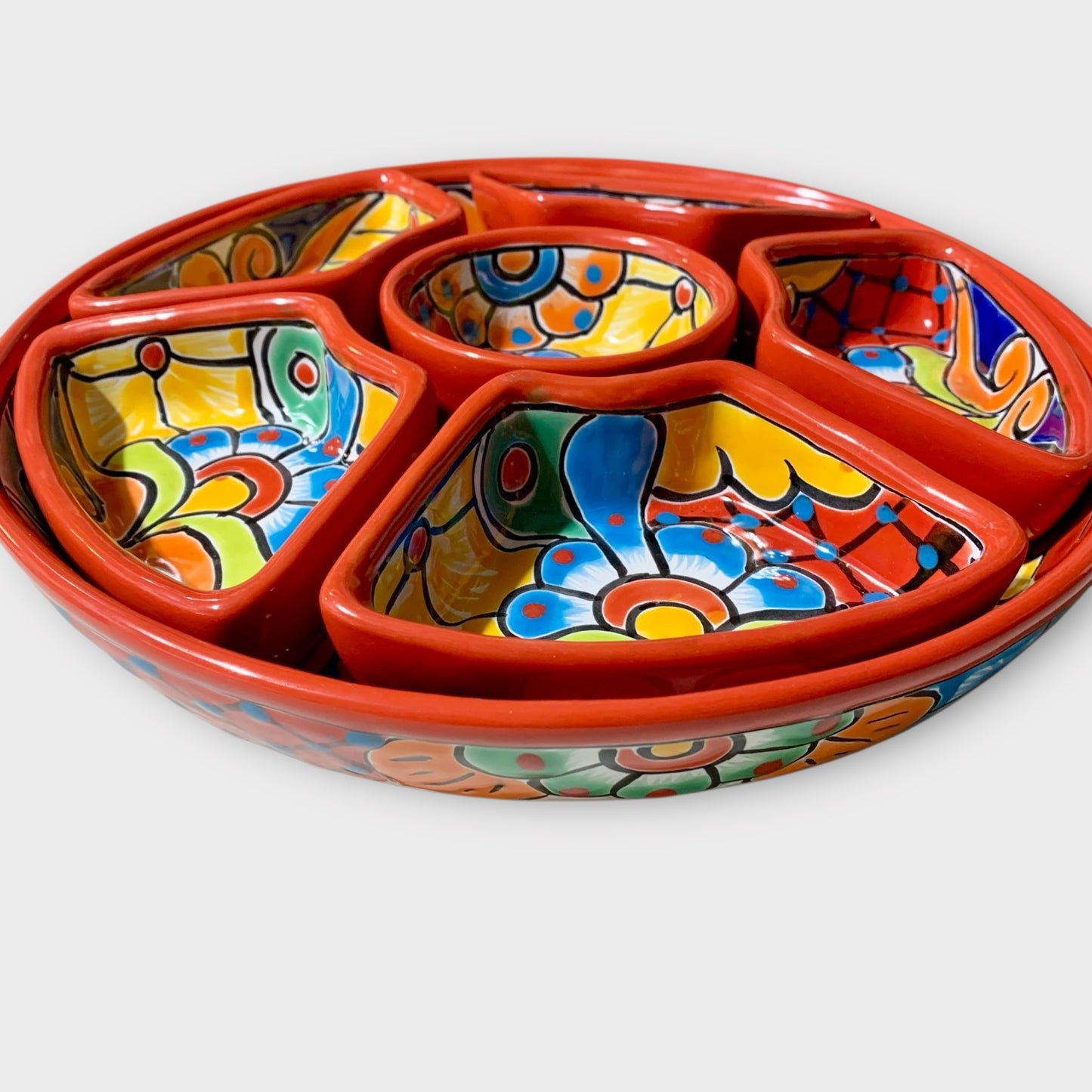 Talavera Redondo Sectional Serving Piece Top