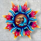 Peaceful sun holding moon
