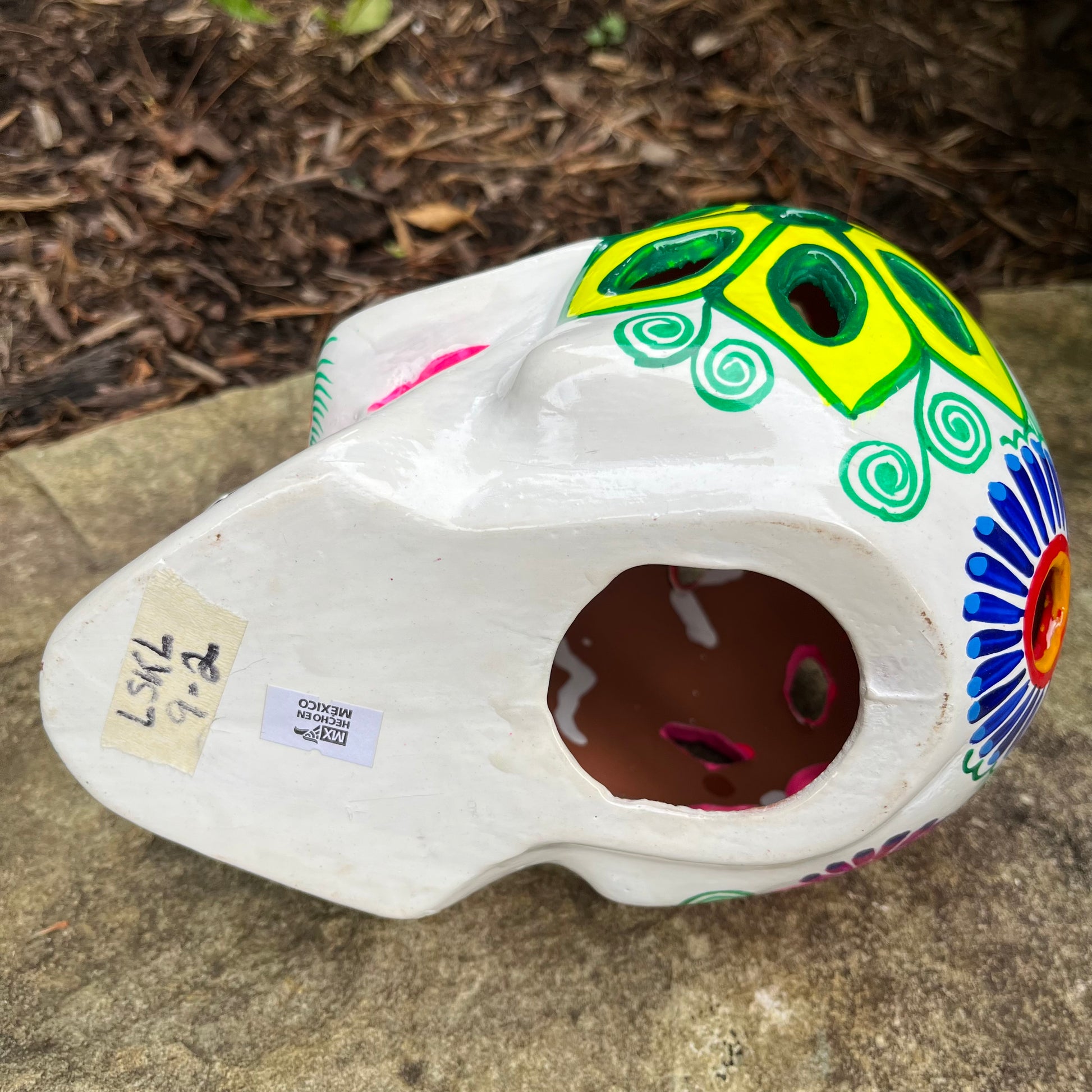 mexican sugar skull pottery bottom
