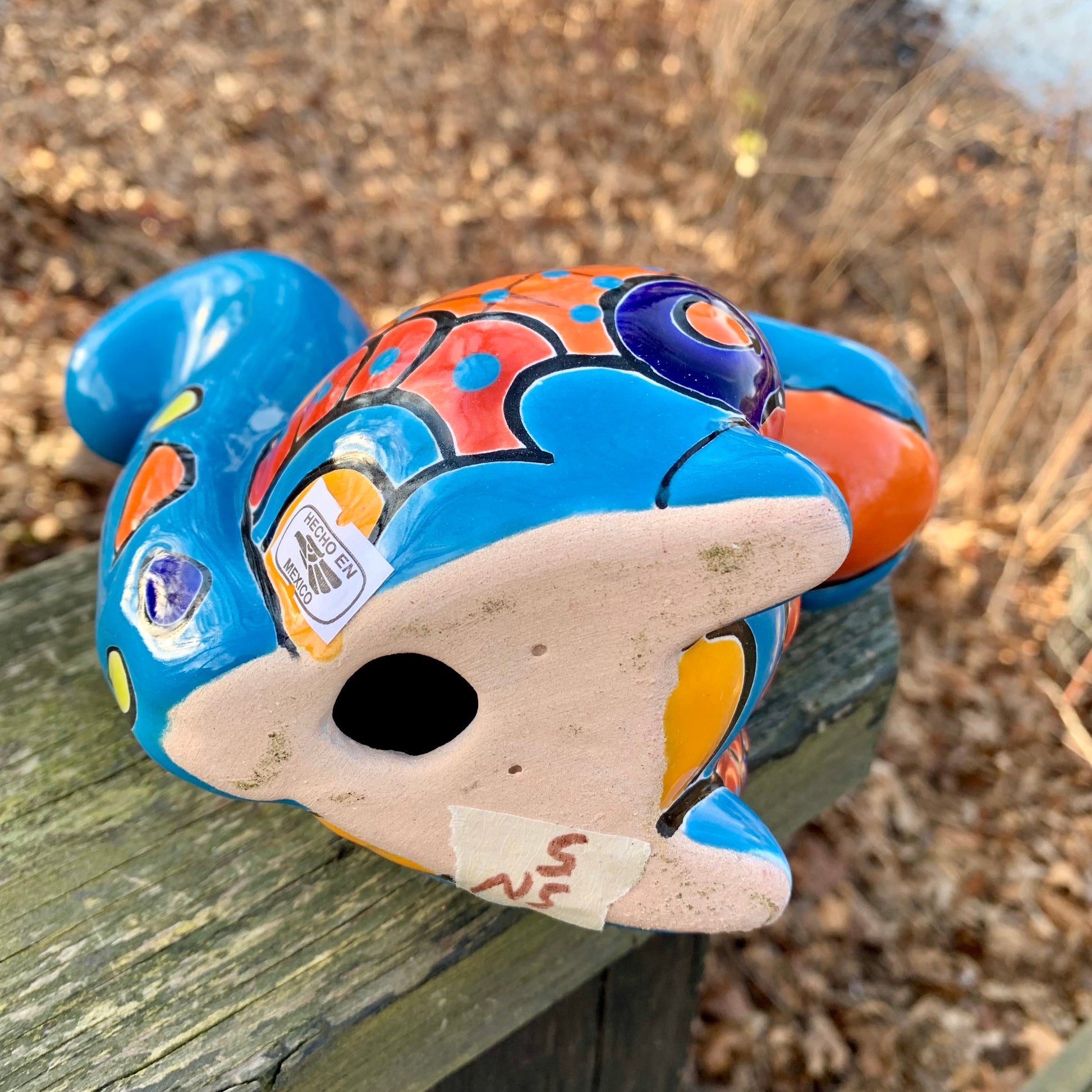 Talavera Pottery Squirrel Nut Bottom