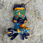Mexican TAlavera Dancing Silly Frog  two
