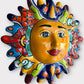 Mexican Talavera Sunface Wall Pottery side left
