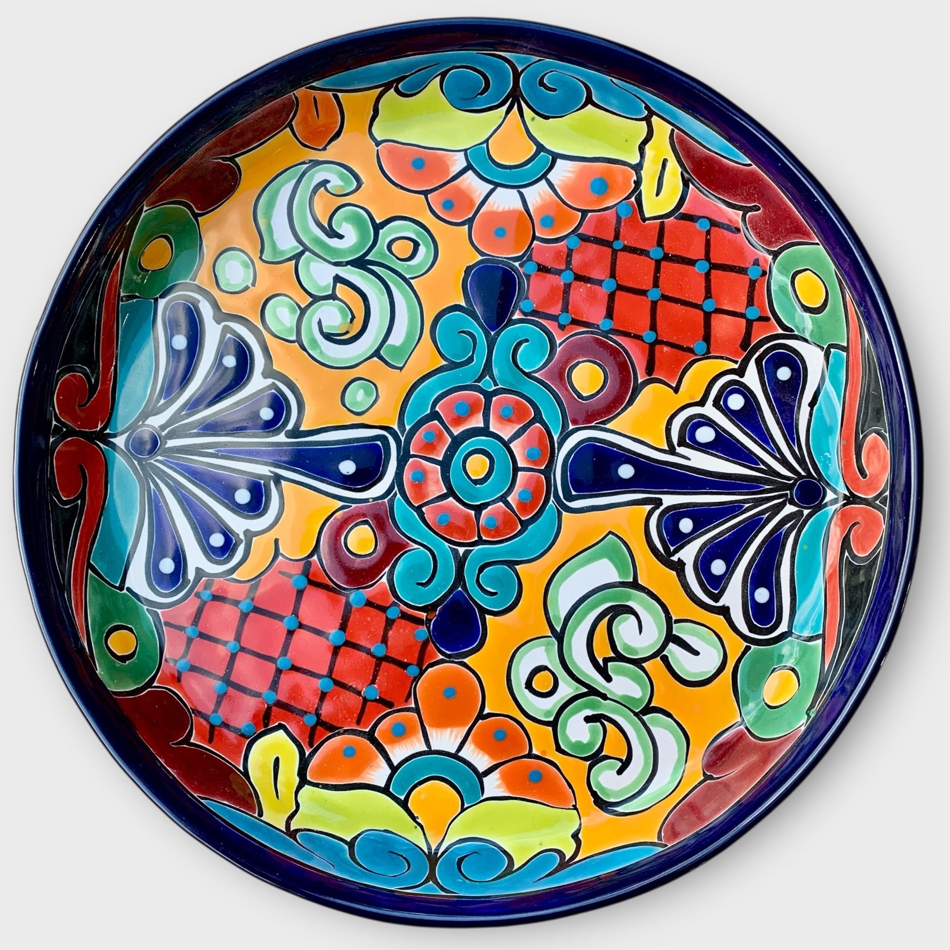 Mexican Talavera sectional serving dish Bottom plate