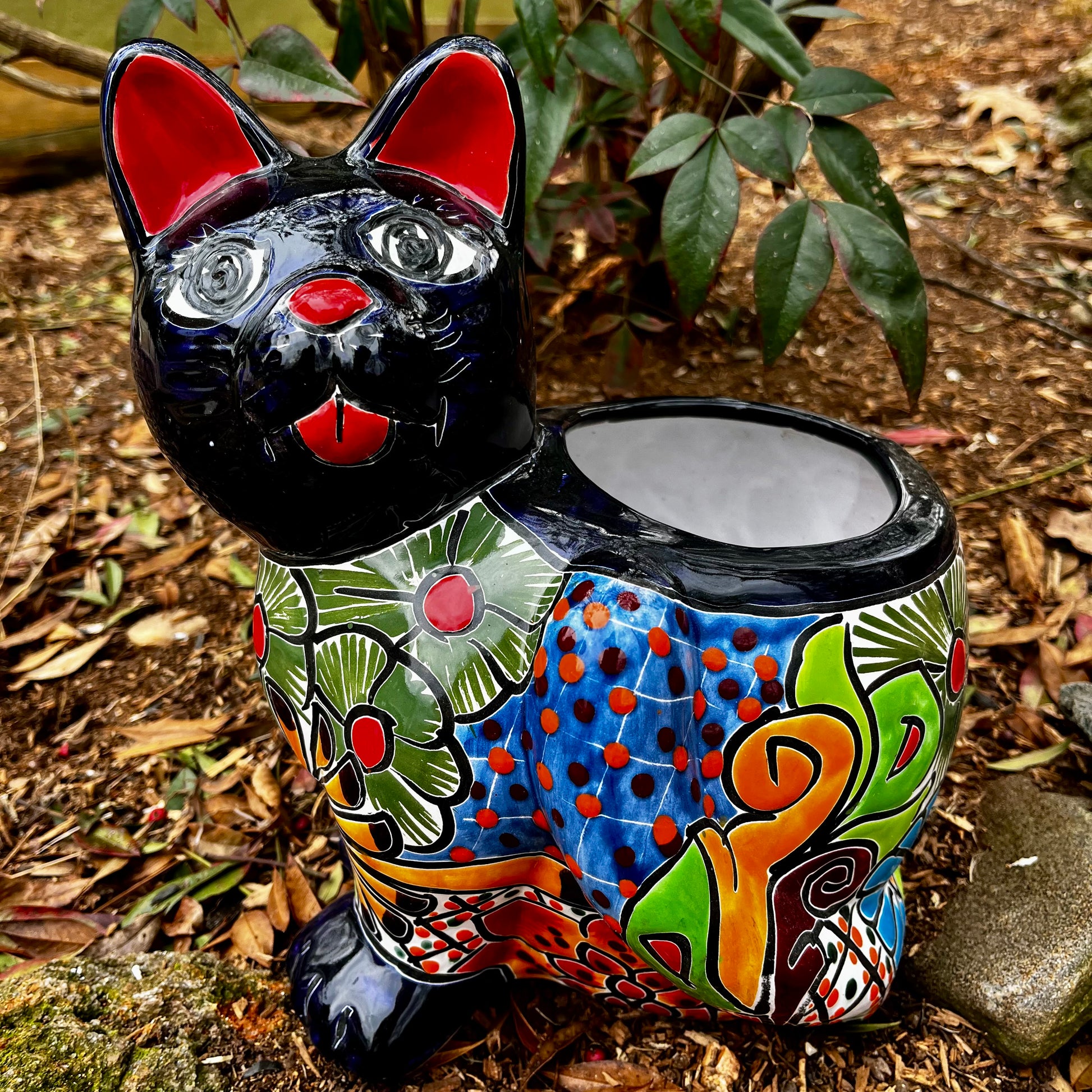 Cat kitchen planter pot