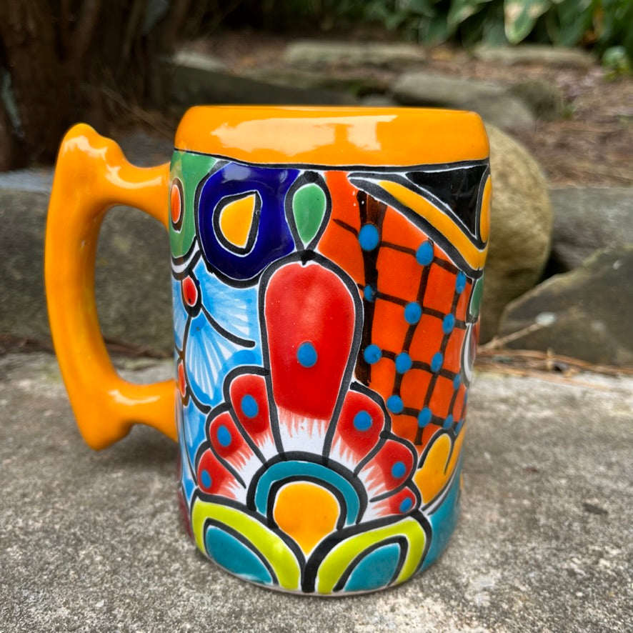 Mexican Talavera Cup Extra Large Yellow