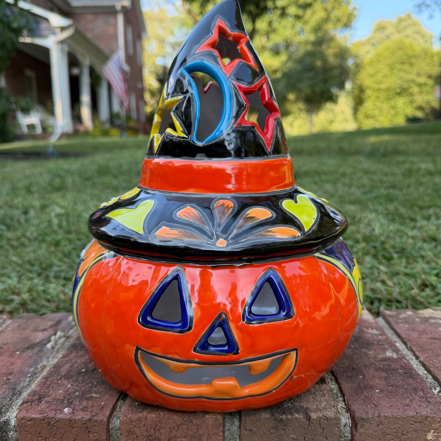 Talavera Witchy Pumpkin