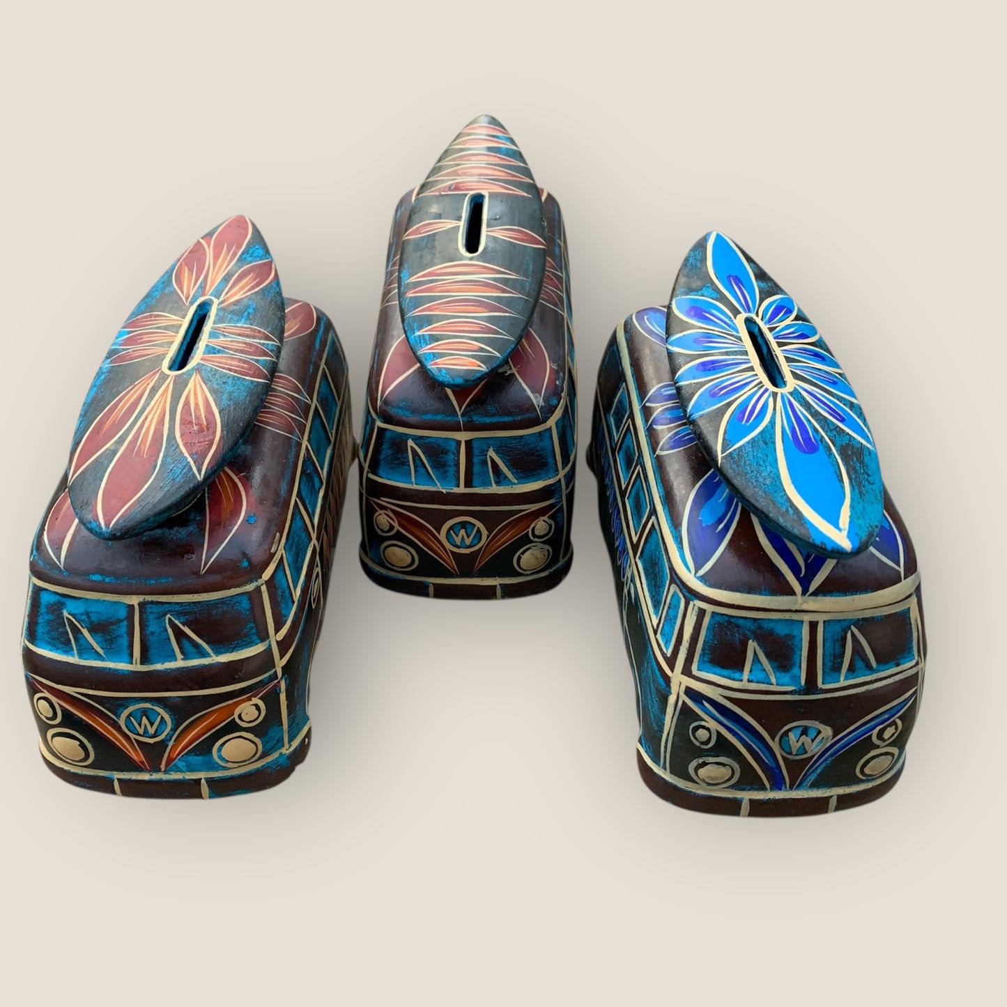 VW Surfer Bus Piggy Bank Front