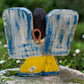 Back view of angel showing hanging loop.