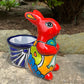Mexican Talavera Bunny Planters Red