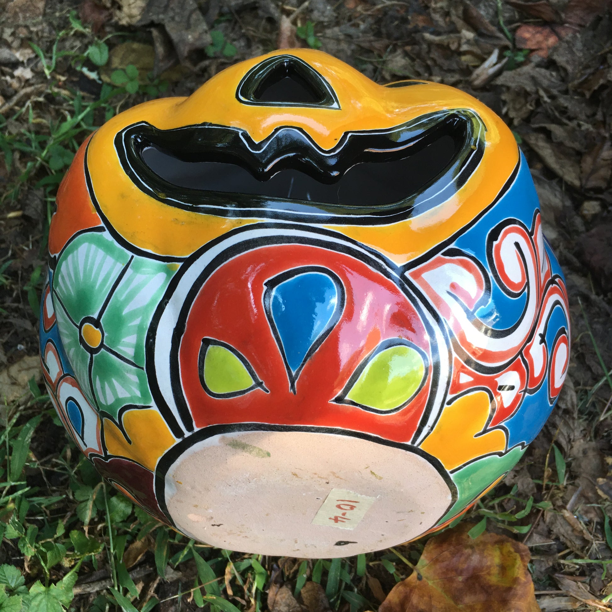 Talavera pumpkin large bottom