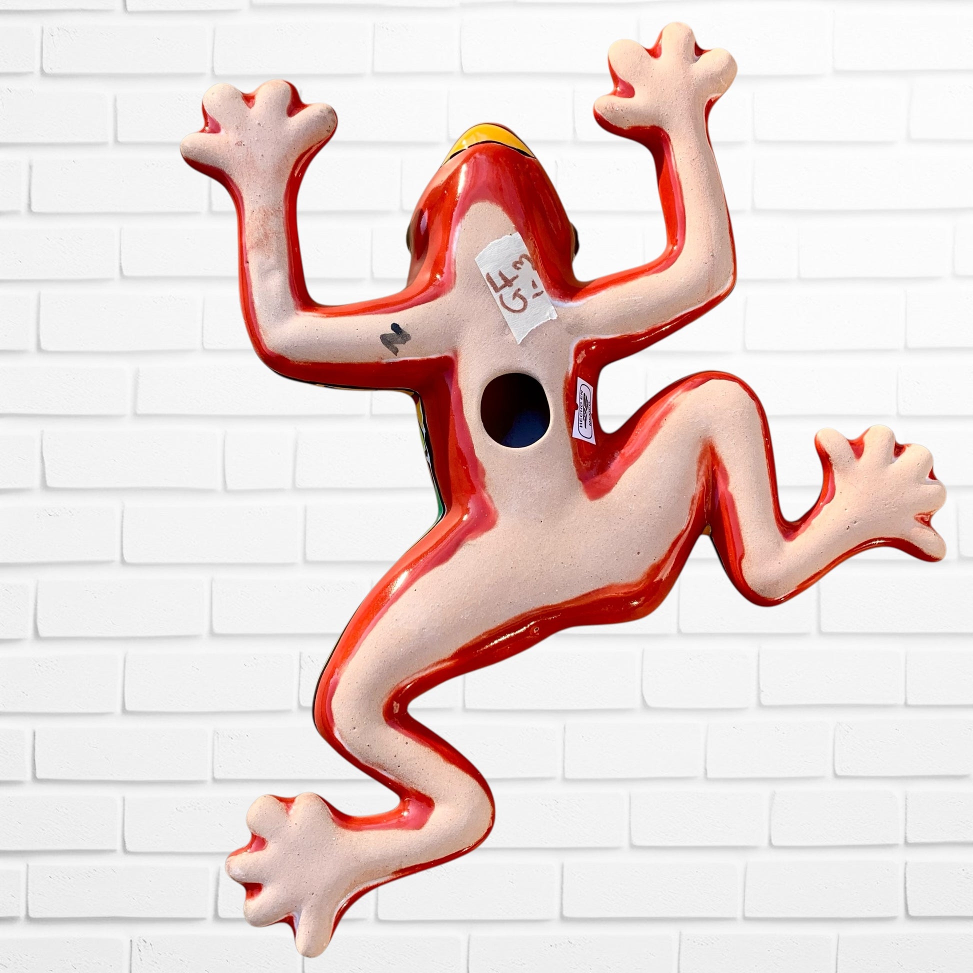 Talavera Gordo wall frog Back with hanging opening 