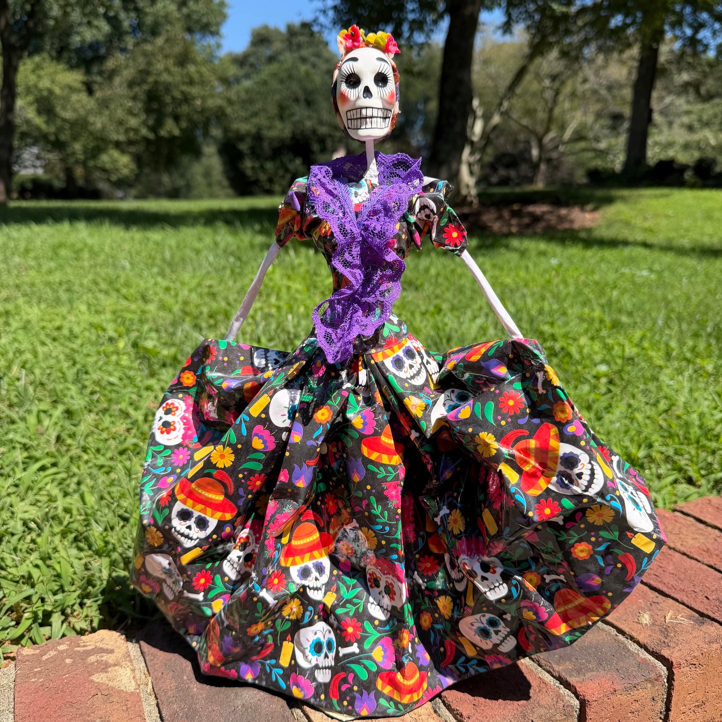 Big Dress Catrina Skeleton Doll