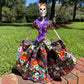Big Dress Catrina Skeleton Doll
