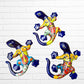 Talavera Salamander Lizard Set
