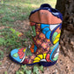 Pottery Cowboy Boot Planter