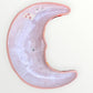 Mexican Talavera moon wall art front view Back