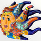 Mexican Talavera colorful Sun Grenudo Grande Right side view 5-2