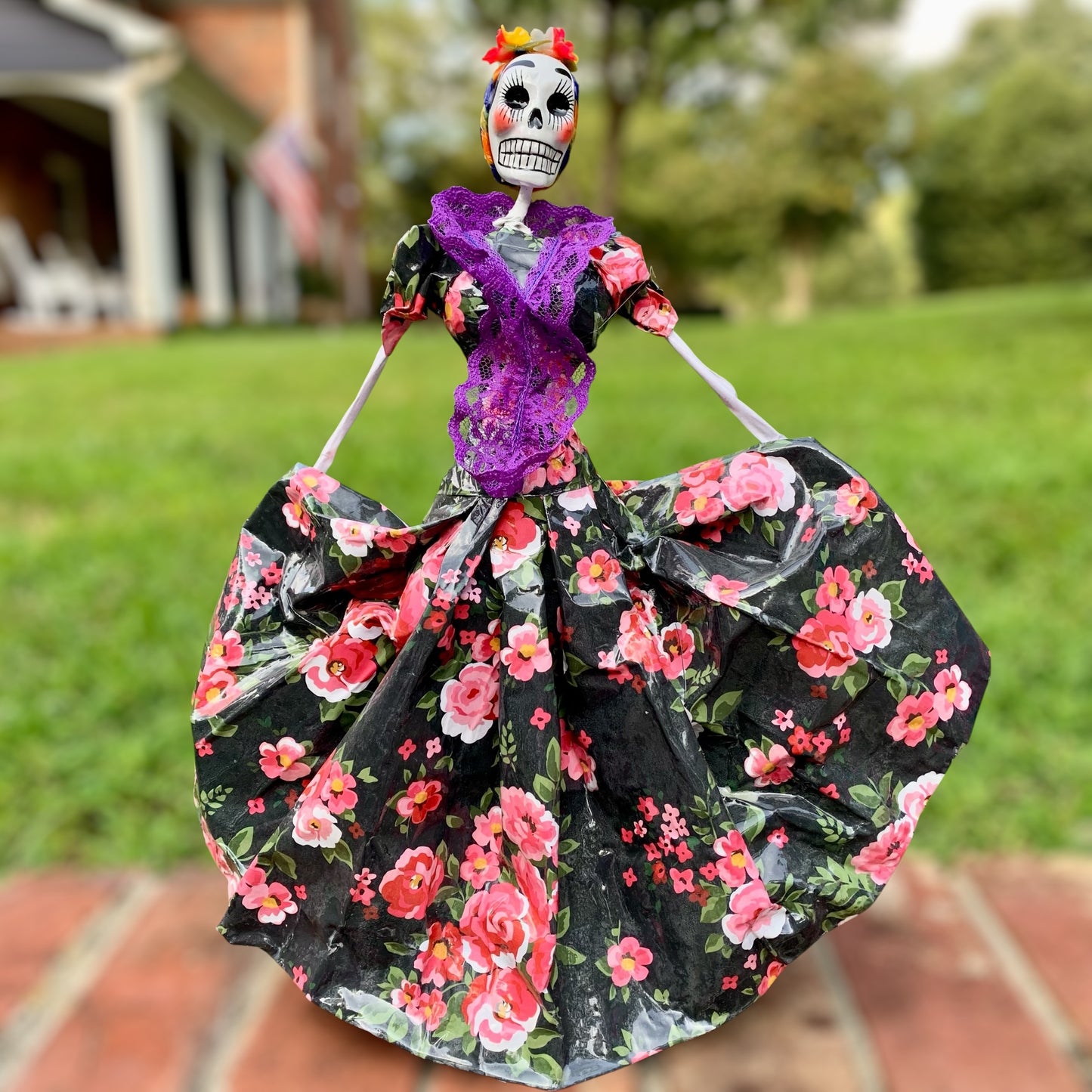 Big Dress Catrina Skelton Doll