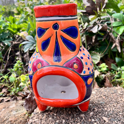 Talavera Chiminea Candle Holder Chico