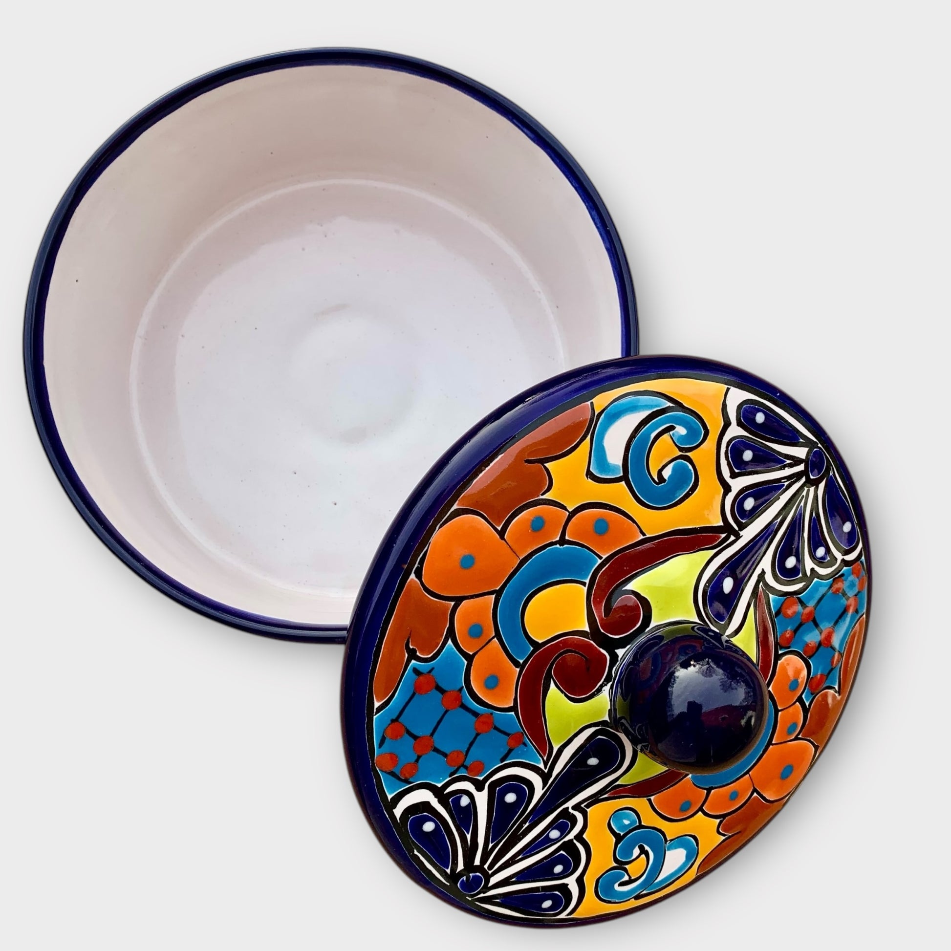 Talavera tortilla warmer top