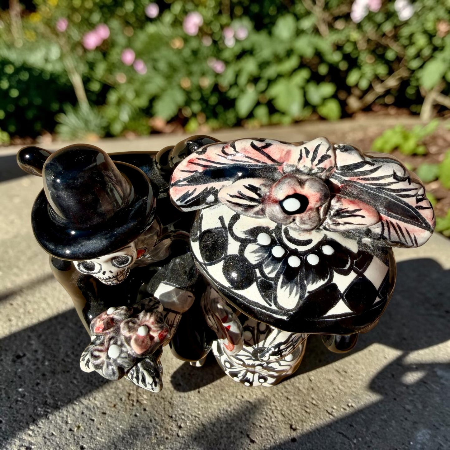 Catrina Couple on a Bench