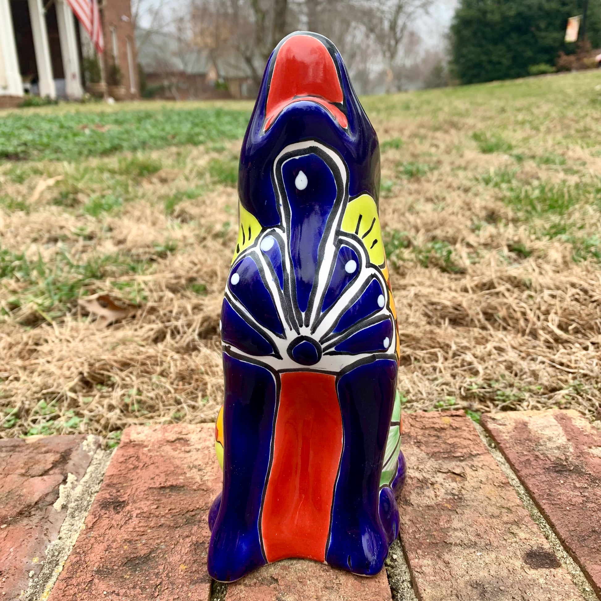 Mexican Talavera Coyote front view
