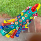 Ortega Floral Folk Art Rooster 13”