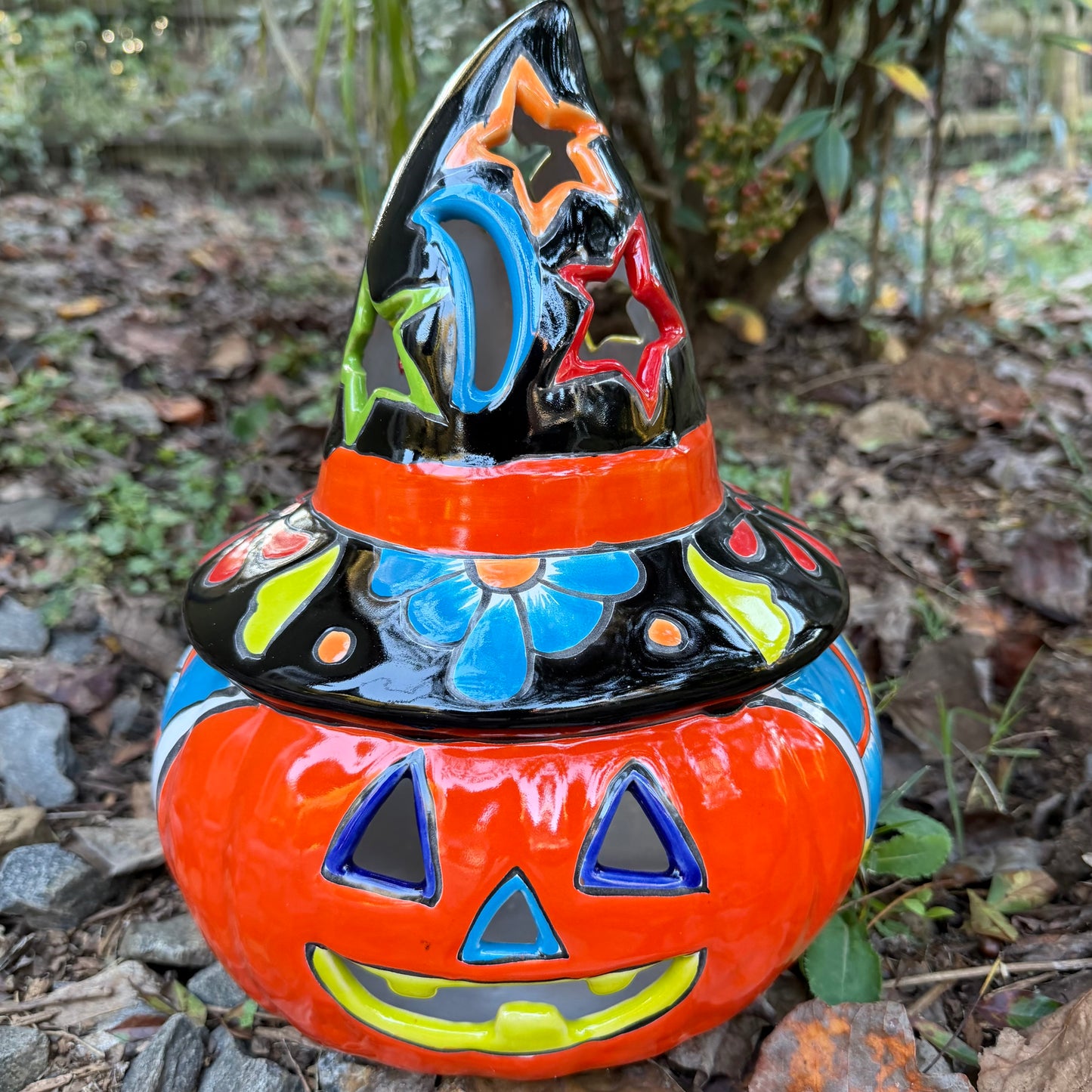 Talavera Witchy Pumpkin